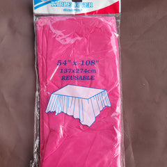 reusable tablecloth, pink