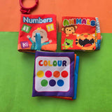 3 Mini Cloth Books – Soft Baby Books Set