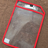 Osmer Clear Wipe Clean Cover - Blue Trim