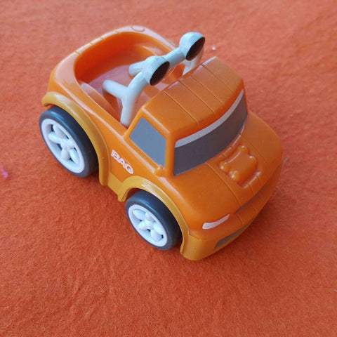 small orange vehicle