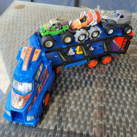 Monster Truck carrier with  Monster trucks