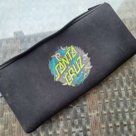 pencil pouch long, black