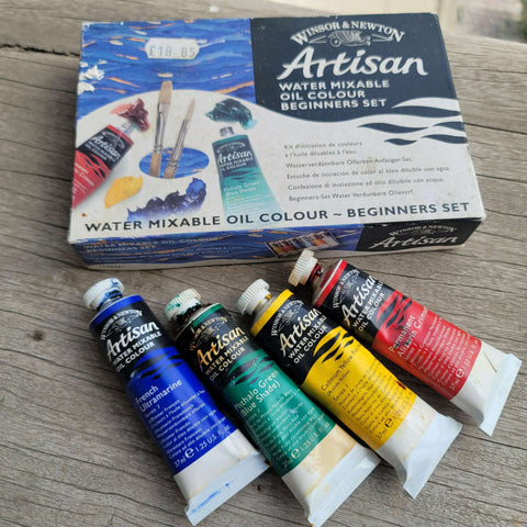 4 x Water Mixable oil colours