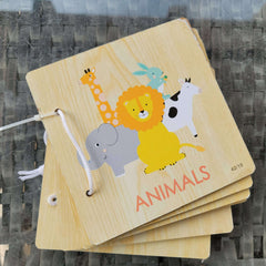 Wooden Animals book - Toy Chest Pakistan