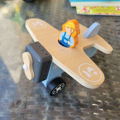 wooden airplane