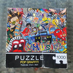 1000 pc new puzzle, pop grafitti