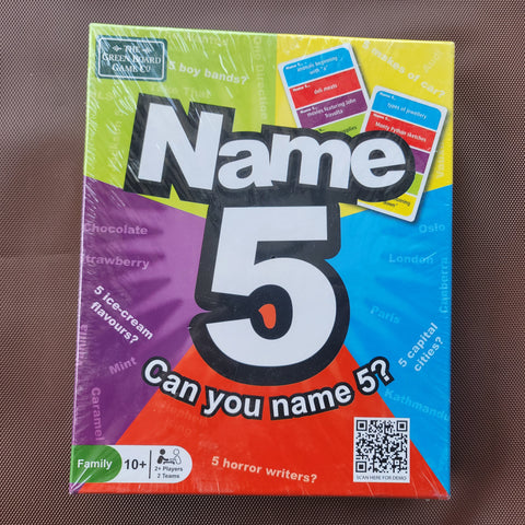 Name 5, sealed new