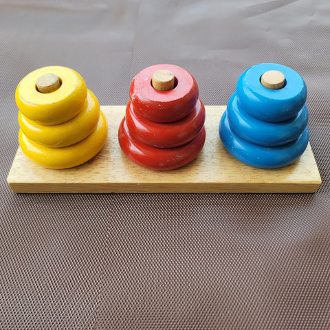 Stacking and size gradation wooden set