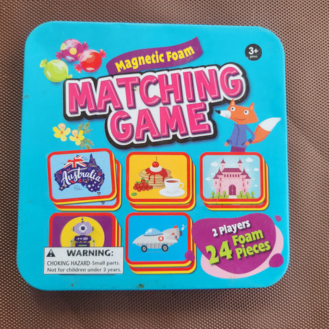 Matching game, tin
