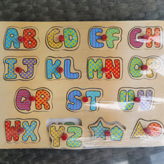 Wooden Alphabet inset puzzle - Toy Chest Pakistan