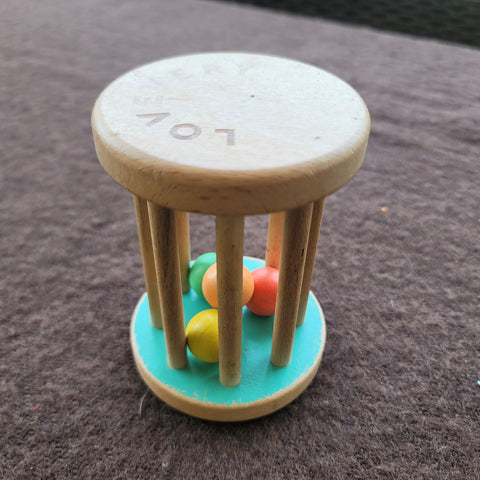 Wooden rattle toy