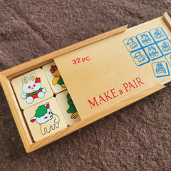 Wooden make a pair set