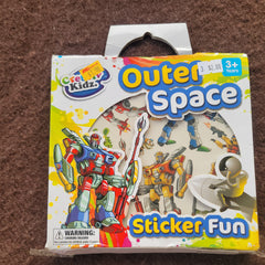 Outer space, sticker fun