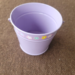 Tin bucket desk organizer