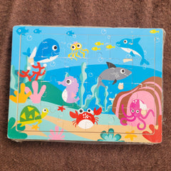 Underwater jigsaw puzze