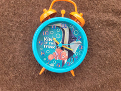 sidetable clock, blue