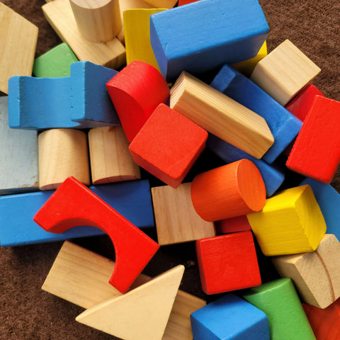 Assorted Blocks assorted wooden blocks, set of 50 – Toy Chest Pakistan