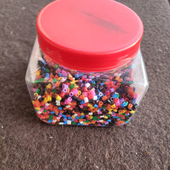 pearler beads jar 3/4th full