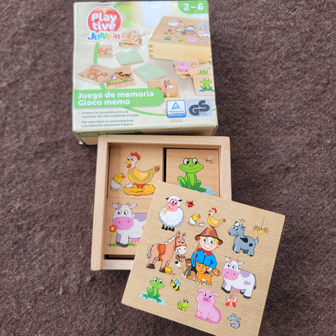 Playtive junior memory game, farm animals