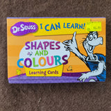 Dr suess shapes and colours flashcards. 1 less