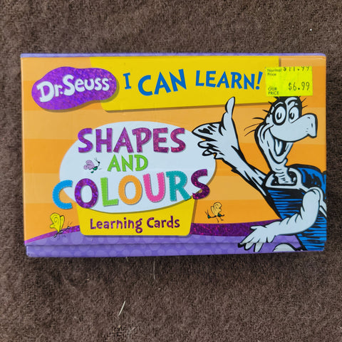 Dr suess shapes and colours flashcards. 1 less