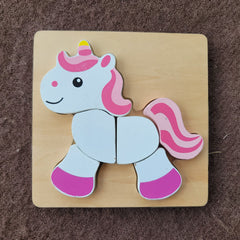 unicorn wooden puzzle,