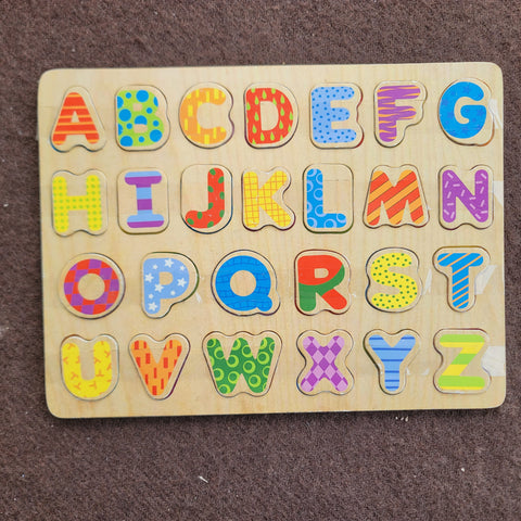 wooden abc inset puzzle