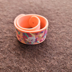 snap bracelet, pink