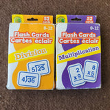 Division and multiplication cards