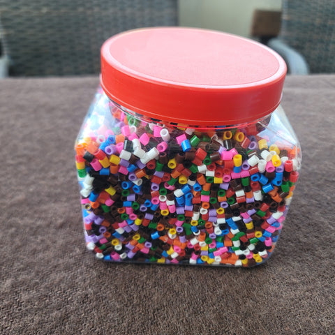 pearler beads, large jar