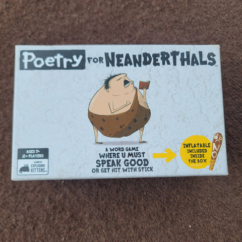 Poetry for Neanderthals