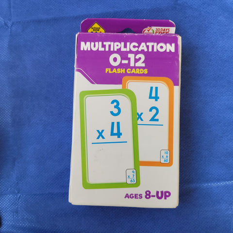 Multiplication 0- 12 Flashcards