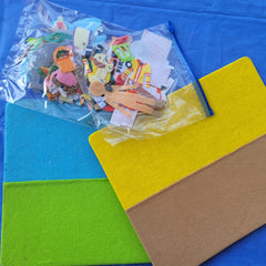 Felt boards with cutouts