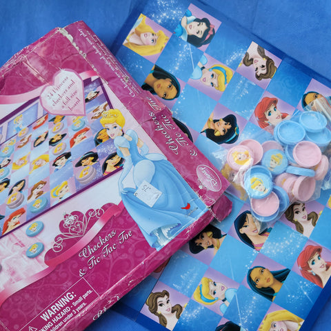 princes checkers and tic tac toe