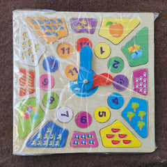 wooden clock puzzle