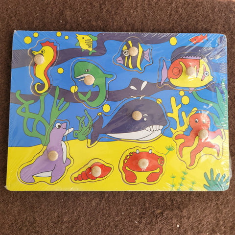 wooden inset puzzle - ocean
