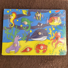 wooden inset puzzle - ocean
