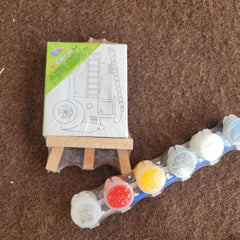 mini canvas easle set