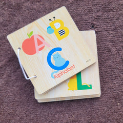 Wooden abc book
