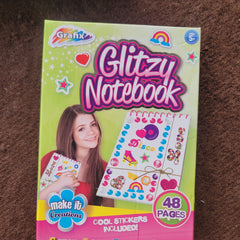 glitzy notebook