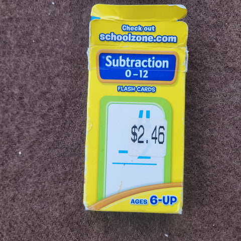 Schoolzone Subtraction flashcards