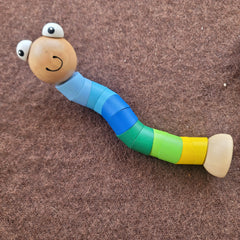 wooden worm large