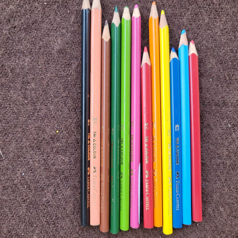 12 fabercastell tricolour