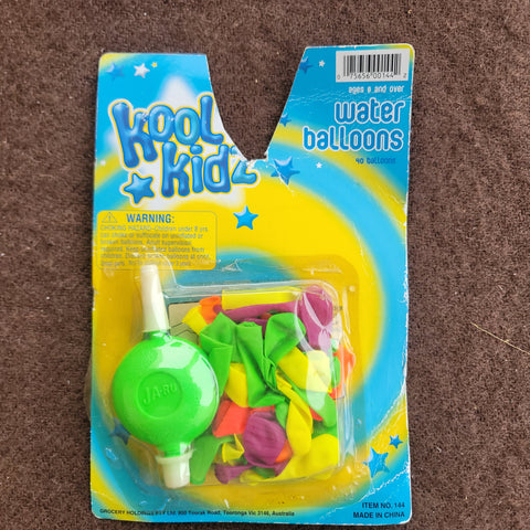 water balloons