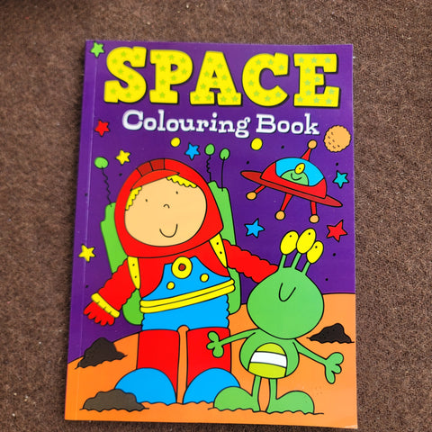 space colouring book