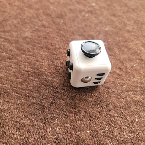 white fidget cube