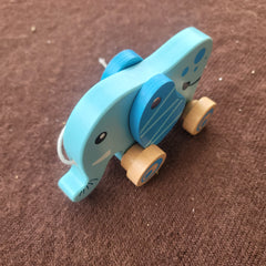 Wooden Elephant Pull Along – Classic Pull Toy