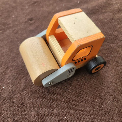 wooden road roller