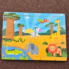 wooden jigsaw animal puzzle