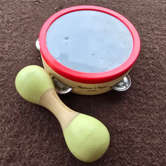 shaker and tambourine